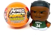 Party Animal 2024 Series 3 Jumbo Squeezy Surprise! One (1) Giant Capsule SqueezyMates NBA Figure, Team Colors, 4" Tall