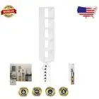 Sleek White Vertical Cube Organizer with 5 Shelves - Heavy Duty & Lightweight