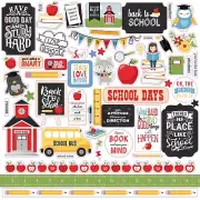 Echo Park - School Rules 12x12 Element Stickers Scrapbook Journal Planner