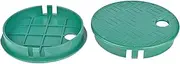Sprinkler Valve Box Cover 2 Pcs Set -6inch Valve Box Lid Replacement for Circular Sprinkler Box, Accessories for Irrigation System