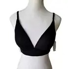NWT Ambrielle Deep Plunge Wireless Lined Lightweight Lounge Bra Size Medium
