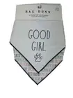 Rae Dunn 2 Pack Pet Bandannas Good Girl Size S/M 100% Cotton NWT