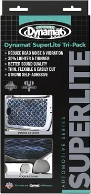 Superlite Sound Deadening Car Insulation Tri Pack – Lightweight Noise Dampening