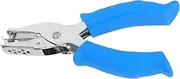 Veemoon Office Document Puncher Hole Punch Binding Machine for Planners Notebook Punch Pliers Office Stationery Mini Paper Puncher Book Punching and Binding Machine Blue PVC