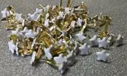Mini White Star Scrapbooking Brads - 100ct