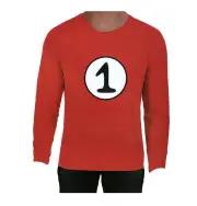 Dr. Seuss Adult Cat In The Hat Thing 1 Dr Seuss Red Top Party Costume Book Week - L