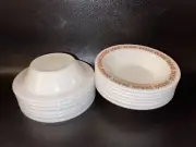 Pyrex Corning Tableware Set Of 12 - 707 Copper Filigree 6 1/2'' Cereal Bowls New