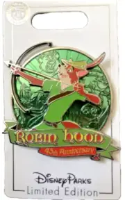 New Disney Parks Robin Hood 45th Anniversary Bow And Arrow Trading Pin LE 2000