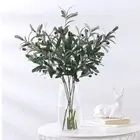 Props Floral Materials Artificial Olive Leaf Olive Branch Green Plant