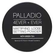 Palladio, 4Ever + Ever, Mattifying Loose Setting Powder with Green Tea, Translucent, 0.21 oz (6 g)