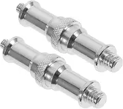 CHICAMPERA 2Pcs Male Threaded Screw Adapter to Durable Spigot for Light Stand Compatible with Flash Light Accessories Easy to Assemble All Construction