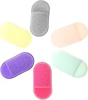 Reusable Face Wash Sponges Makeup Removal 6 Pack Soft Cleansing for Gentle Facial Care Random Color