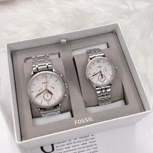 美國代購🇺🇸台灣現貨 Fossil 情侶對錶 不銹鋼對錶 情人節