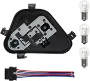 Driver Side Left Rear Tail Light Lamp Holder Bracket Socket Panel Plug Connector Board with Bulbs & Harness Compatible with BMW 3 Series 328i/d 320i 335i 2012 2013 2014 2015 Replace 63217313043