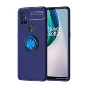 For Oneplus Nord N10 5g Slim Soft Tpu Case Cover With Built-in 360-degree Rotatable Ring Kickstand