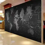 定制任意尺寸壁畫壁紙3D個性科技世界地圖壁畫背景牆紙貼紙