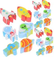 Generic 300pcs Space Eraser Party Favors Fall Mini Erasers Valentine's Day Heart Shape Pencils Space Party Favors Valentine's Day Classroom Rewards Classroom Prizes