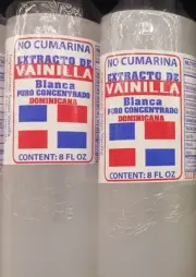 Dominicana vainilla blanca-white vanilla extract 8oz (3 Bottles)
