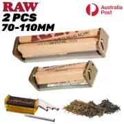 2PCS RAW Cigarette Rolling Device Tobacco Paper Roller Hand Machine 70MM 110MM
