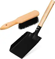 Fireplace Tool Set Broom and Dust Set Small Ash Shovel Brush for Stove Cleaning Supplies