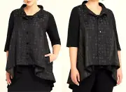 TS TAKING SHAPE plus size S - M / 18 Brooklyn Spot Vest REVERSIBLE NWT rrp$150!