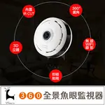 【全景360度】WIFI監視器 無線WIFI攝影機 APP遠端觀看 夜視模式 可壁掛 雙向對講 網路監控 寵物/BABY神器 HD8