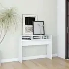 NNEVL Console Table White 105x30x80 cm Chipboard
