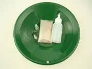 "Gold Rush Mining Kit" Real PayDirt-10" Green Gold Pan-Vial-Snuffer-Yukon