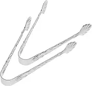 Homoyoyo 2pcs Multi-Function Embossed Rose Ice Cube Tongs Kitchen Tong Reusable