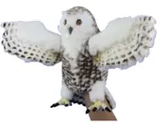 Hansa Snowy Owl Hand Puppet Plush Soft Toy