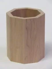 blank butternut pencil holder for chip carving