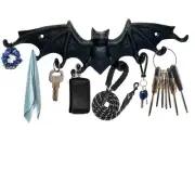 Key Hook Rack Gothic Bat Key Hooks Wall Mount Casting Iron Rustic Decorative ...