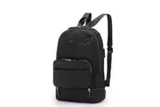Tosca Ladies Zip Fold Away Weekend Travel Backpack Shoulder Black Stitch