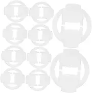 Amosfun Outdoor String Light Clamps 100pcs Cable Holder Clips Wire Management Clips Heavy Duty Clamp for Power Cords Easy Setup