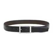 [Zegna] Zegna-Black And Brown Reversible Belt-Uomo 100 CM