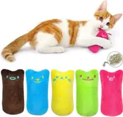 Catnip Plush Toys 10 Pcs Plush Thumb Shaped Cat Toys Interactive Chew Toys Catnip Toys Set Plush Toy