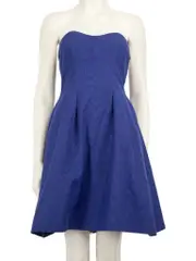 MCQ Blue Strapless Mini Dress