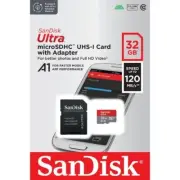 SanDisk Ultra MicroSDHC UHS-I Memory Card with Adapter 32GB speed up to 120MB/S