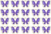 [sourcing map] 40 Pcs Butterfly Charm, Gold Plated Charm for DIY Mobile Phone Accessories Keychain Crafting, 12.8x10.5mm, Purple, 1.8mm
