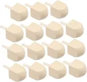 15pcs Wooden Spinning Top Dreidels for Wooden Dreidels to Paint Wood Dreidels Hand Painted Craft Dreidels for Craft Blank Dreidels Mini Dreidels