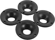 Milisten 4pcs Screw On Horn Adapter: 80mm Plastic Horn Tweeter Speaker Adapter For Stage Performance - Clear High-frequency Sound For Various Audio Systems