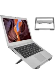 Loenwie Laptop Stand, 3 Gear Adjustable Collapsible Computer Stand Portable ...