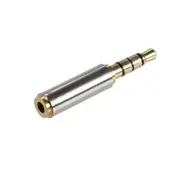 Gold 2.5 Mm Female To 3.5 Male Audio Stereo Headphone Converter Adapter Audio Cables & Adapters