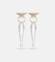 [Brunello Cucinelli] Brunello Cucinelli Set of 2 Murano glass candle holders