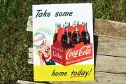 Coca-Cola Take Some Home Tin Sign - Sprite Boy - Coke - Delicious & Refreshing