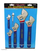 6-PC ADJUSTABLE WRENCH SET – automotive tools – hand tool – graduated scale