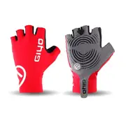1pair Cycle Half -finger Gloves Bicycle Race Gloves Of Bicycle Mtb Road Glove red_M