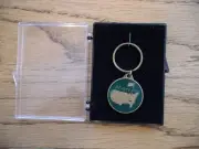 MASTERS GOLF AUGUSTA NATIONAL BRASS LOGO KEY CHAIN FOB RARE PGA NEW IN BOX
