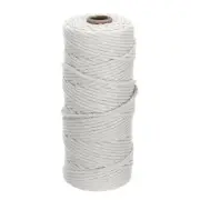 3mm x 109 Yard Creamy White Cotton Macrame Rope, 2 Strands Twisted Cotton Cord