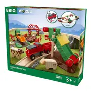 30pc Brio Animal Farm Set Kids/Childrens Interactive Pretend Play Toy 3y+